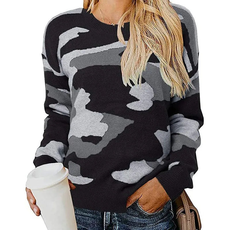 Paloma™ | Pull Camouflage Luipaard in Breiwerk