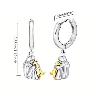Millie® | Oorbellen met Hondensymbool (Ronde Sluiting)