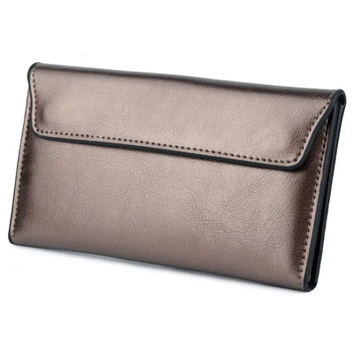 Charlotte - Handgemaakte Leren Tas Lange Dames