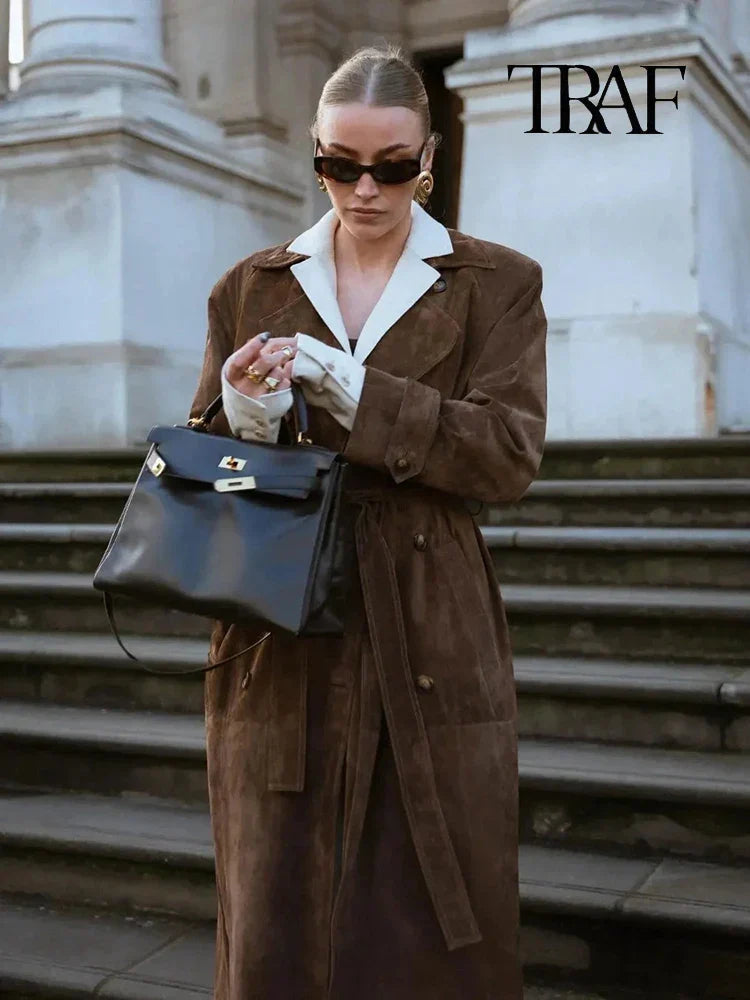 Johanne® | Trenchcoat van Suède