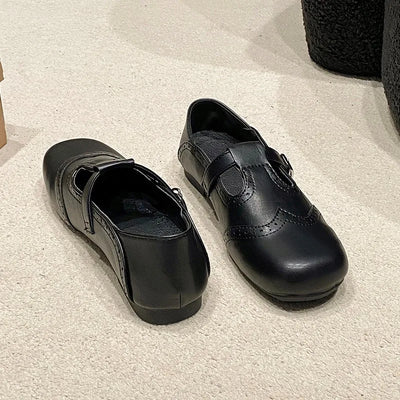 Emilia® | Vegan Leren Orthopedische Ballerina's