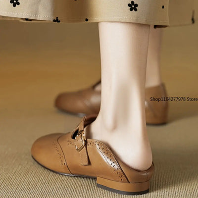 Anneliese® | Vegan Leren Orthopedische Slippers