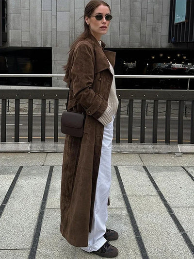 Trine® | Trenchcoat van Suède