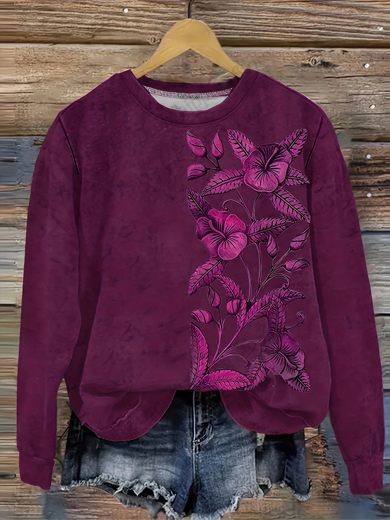 VELIA® | Sweatshirt met bloemendruk