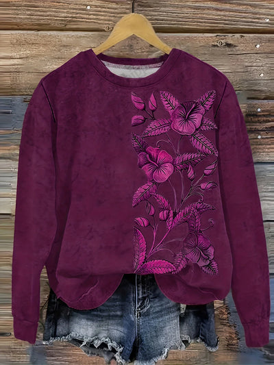 VELIA® | Sweatshirt met bloemendruk