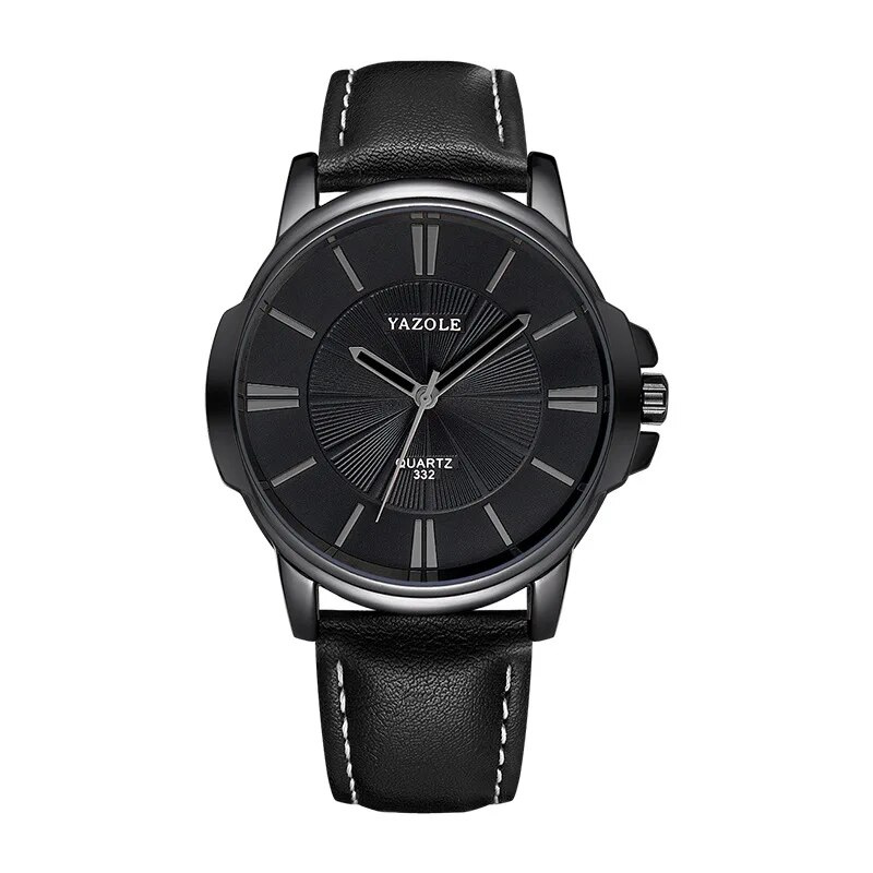 Raphael® | Luxe Blauwe Glas Lederen Horloge