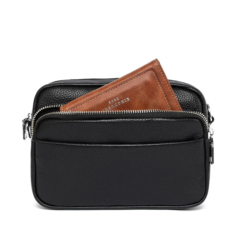 Carina® | Fins Leren Schoudertas