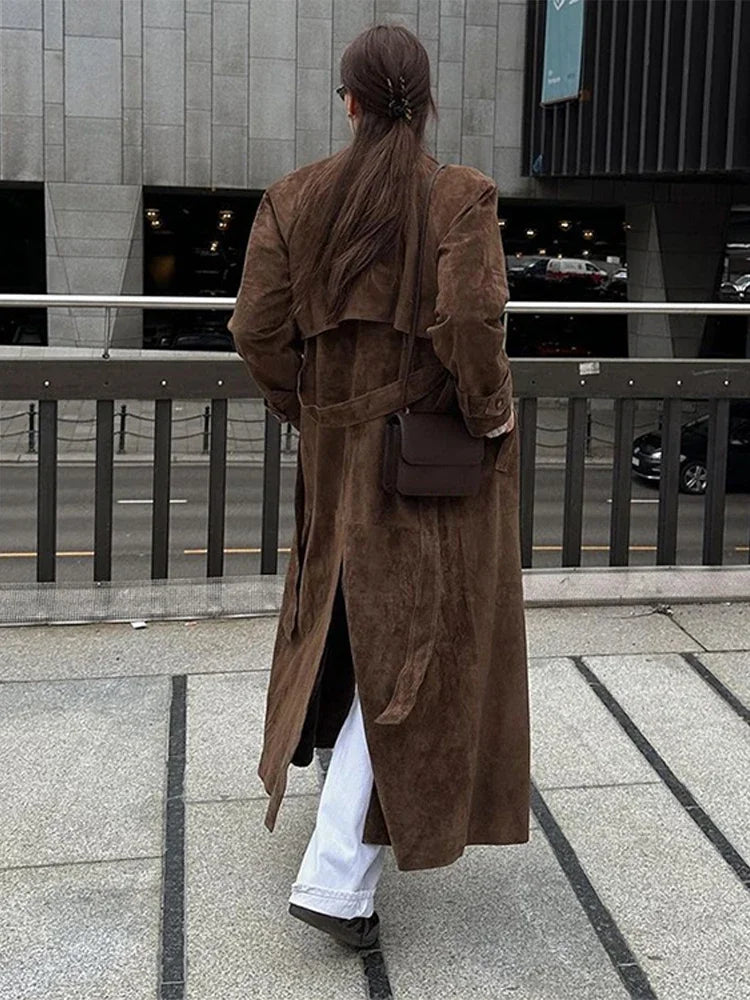 Trine® | Trenchcoat van Suède