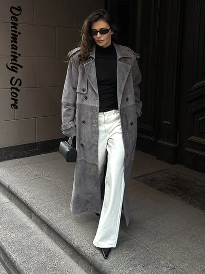 Lea® | Trenchcoat van Suède