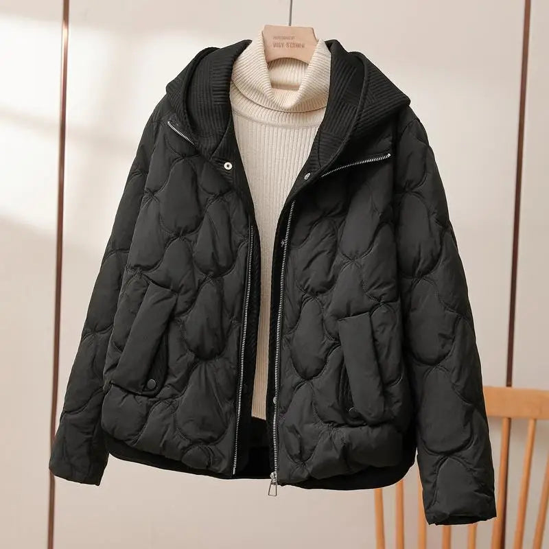 Elisabeth® | Stijlvolle jas met capuchon in twee delen.