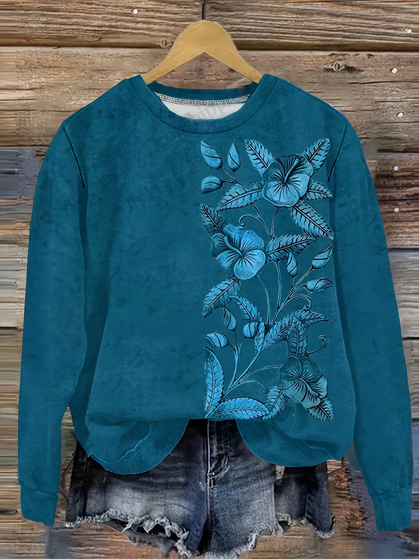 VELIA® | Sweatshirt met bloemendruk