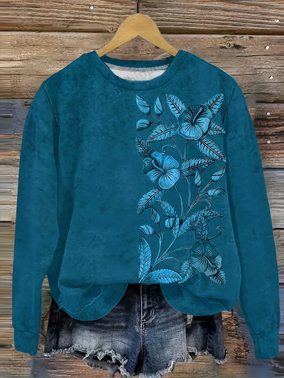 VELIA® | Sweatshirt met bloemendruk
