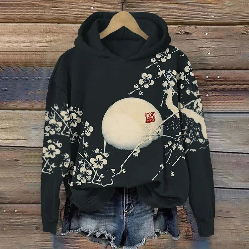YLENA® | Sweatshirt met bloemenprint