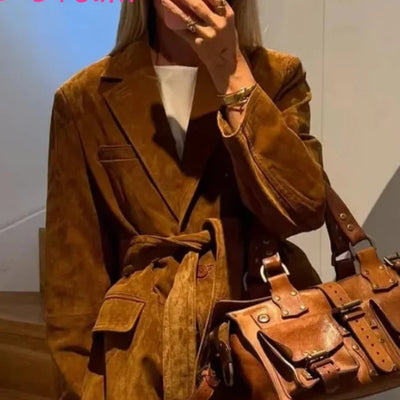 Anja® | Trenchcoat van Suède