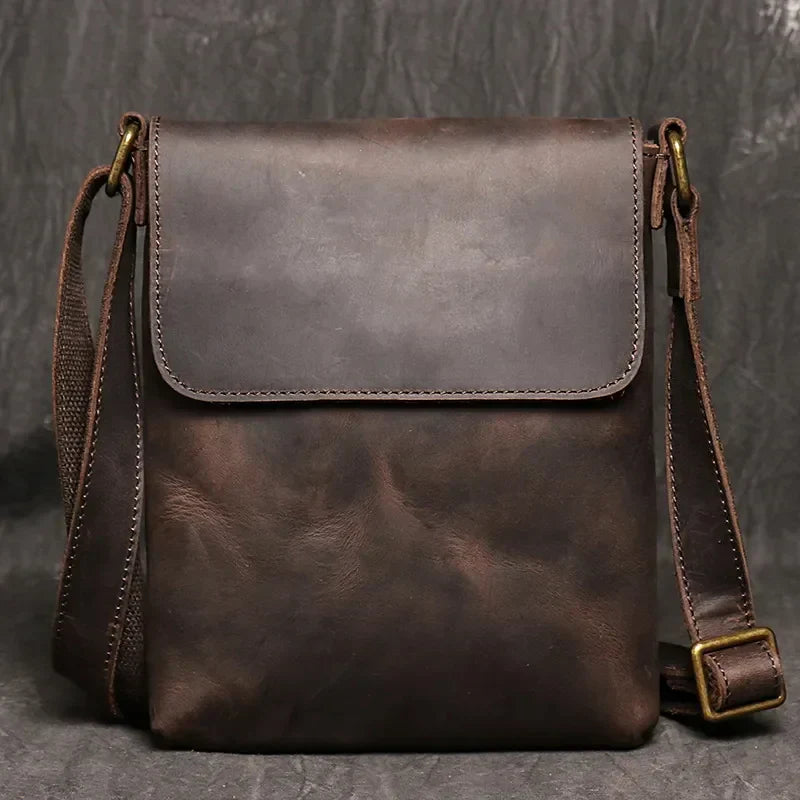 Michl® | LEDEREN SCHOUDBAG VOOR HEREN