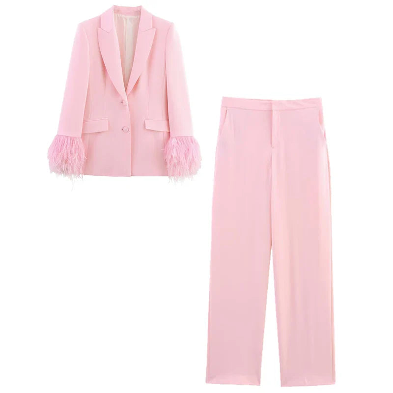 Monika® | Dames Twee-delig Set – Tijdloze Elegantie en Moderne Kracht