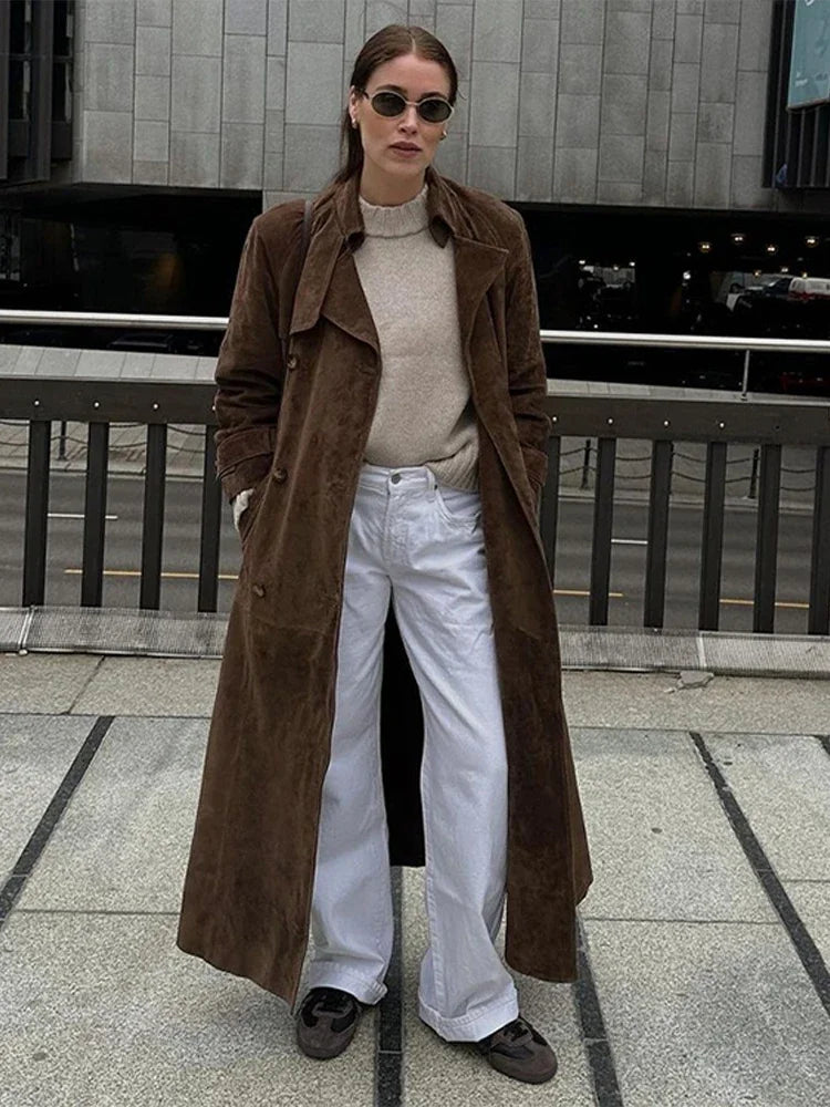 Trine® | Trenchcoat van Suède