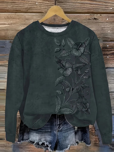 VELIA® | Sweatshirt met bloemendruk