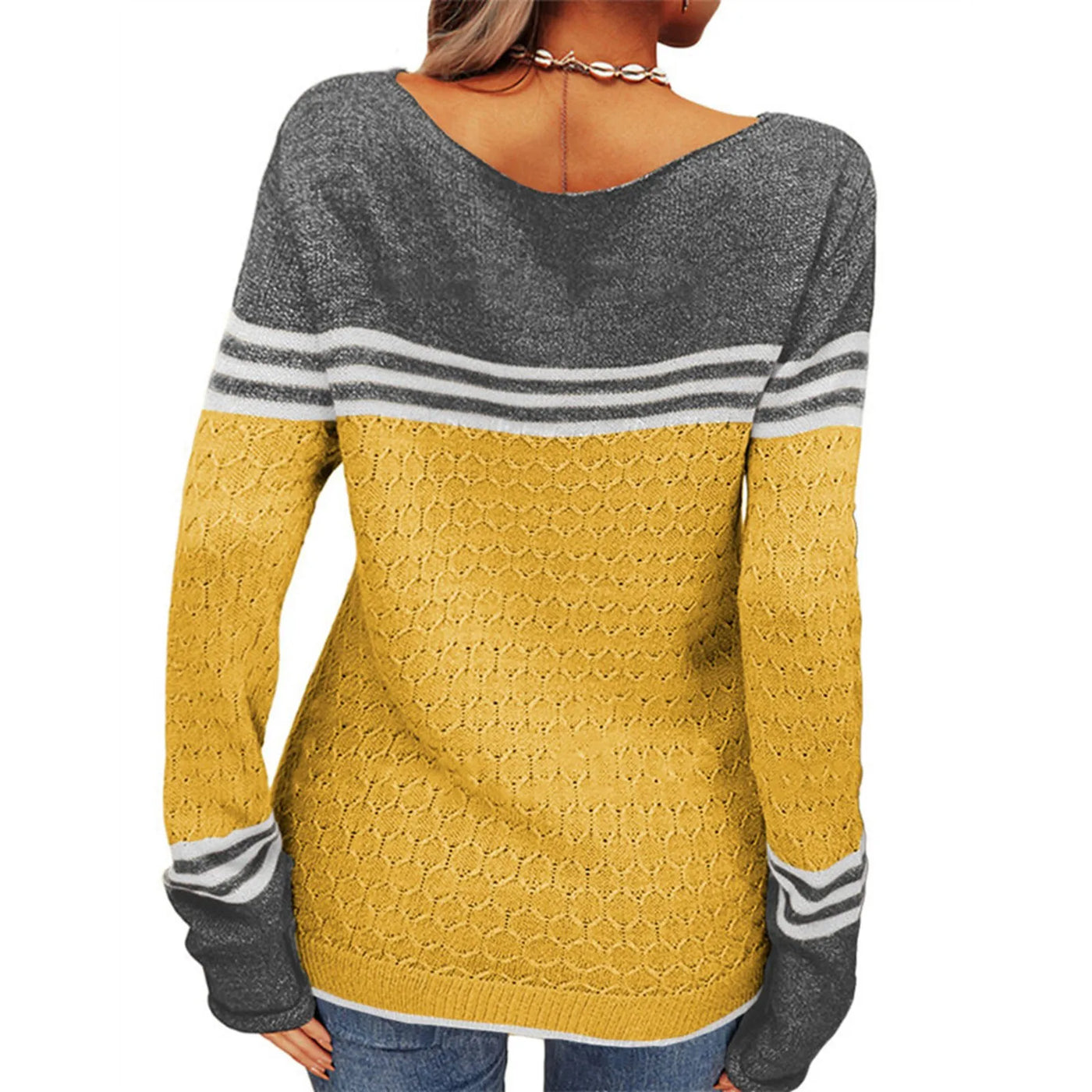 Awa™ | Casual Gestreepte Trui