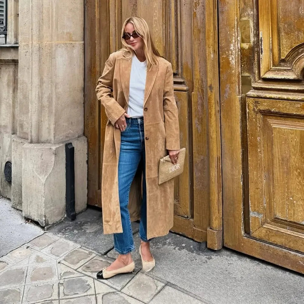 Louise® | Trenchcoat van Suède
