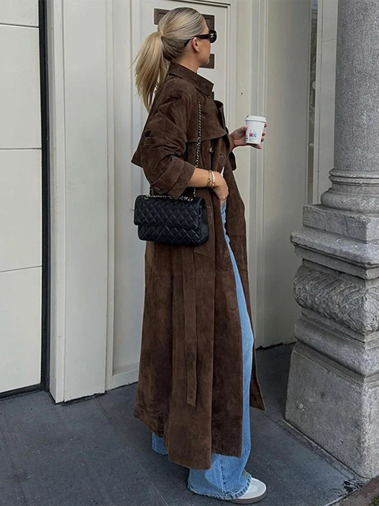 Trine® | Trenchcoat van Suède