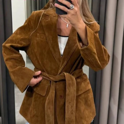 Anja® | Trenchcoat van Suède