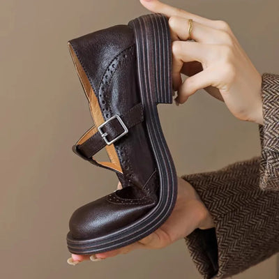 Louisa® | Vegan Leer Orthopedische Mary Jane Schoenen