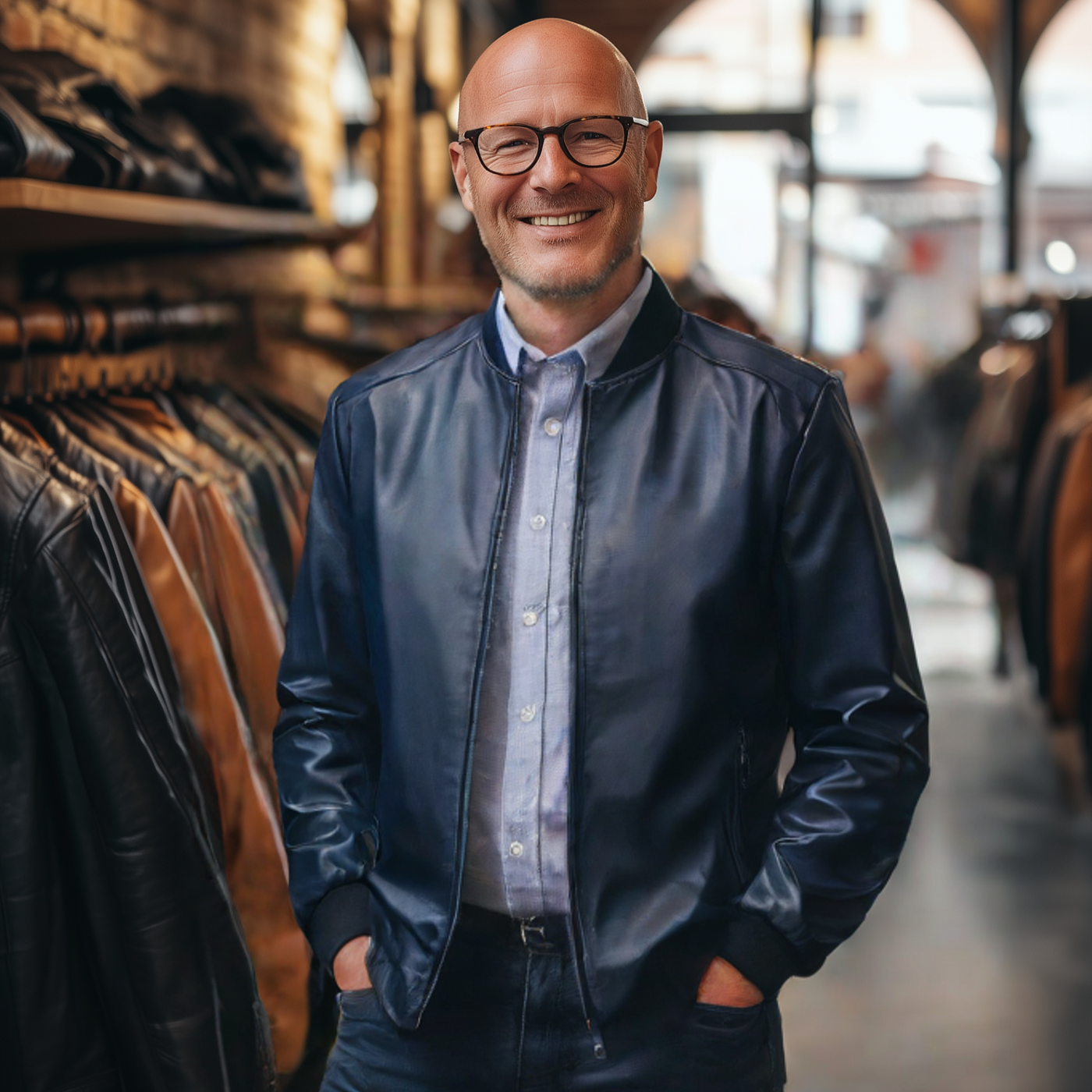Hermann® | Klassieke Premium Gouden Leren Jas
