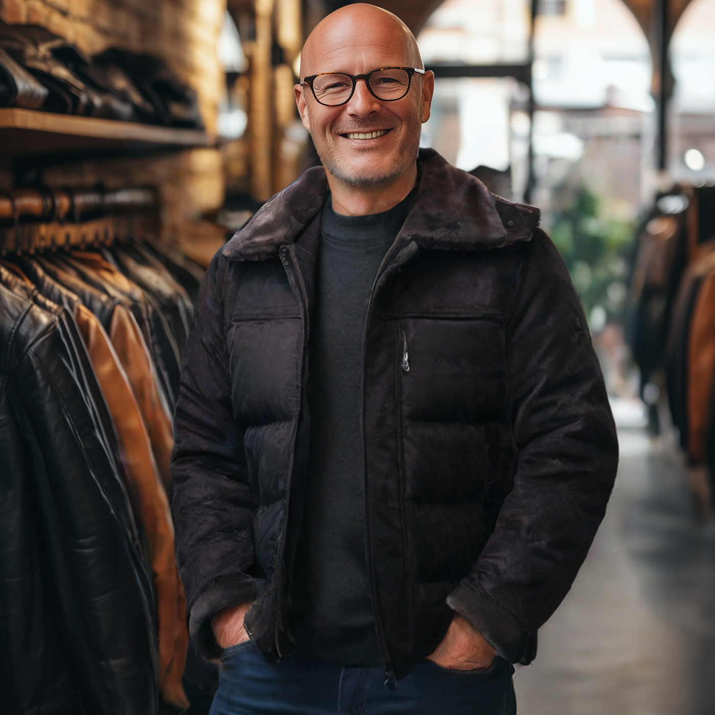 Christoph® | Premium Puffer Leren Jas