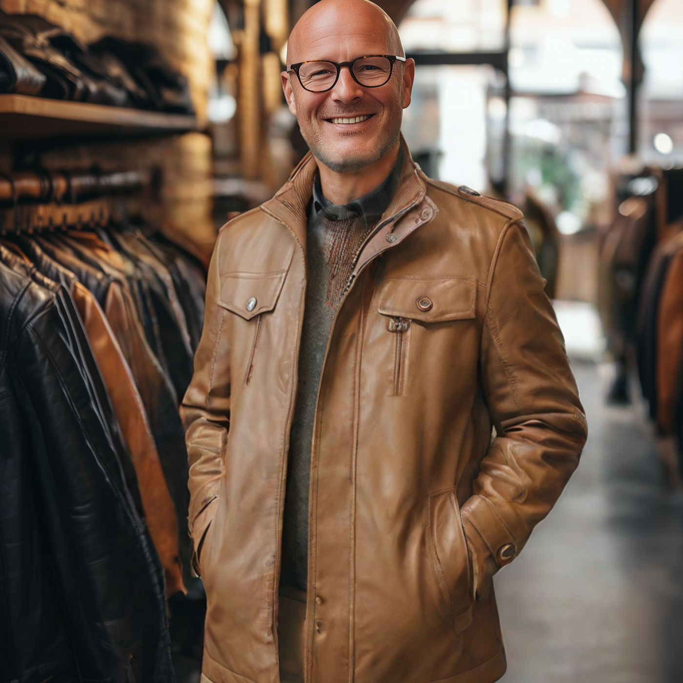Johannes® | Premium Puffer Leren Jas