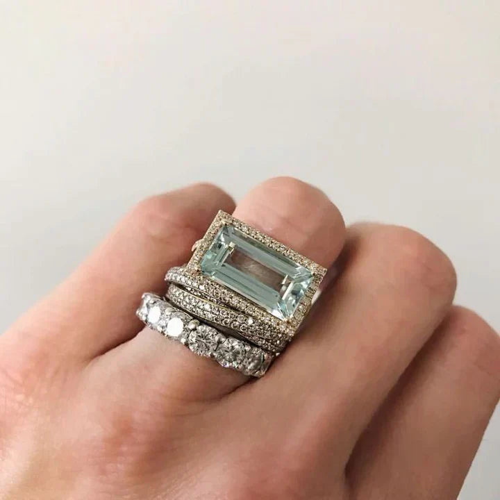 Coral® | Ring van zilver en turquoise