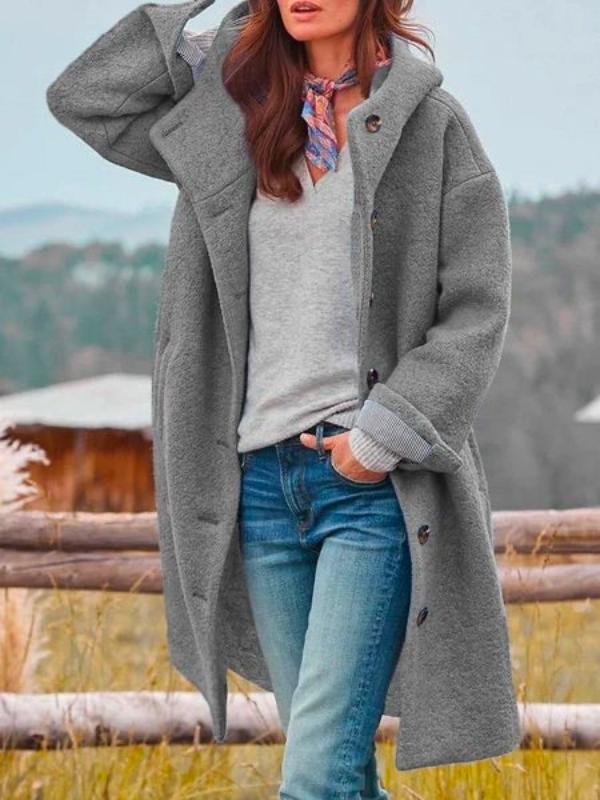 Theresa® | comfortabele winterjas met knopen