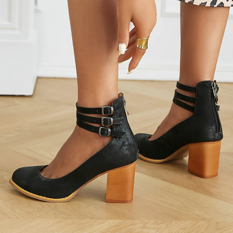 Elisa™| Gladde Sandalen met Dikke Zool