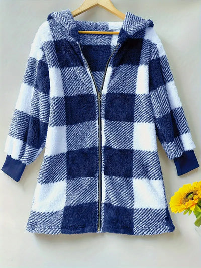 Alessia® | Comfortabele geruite jas