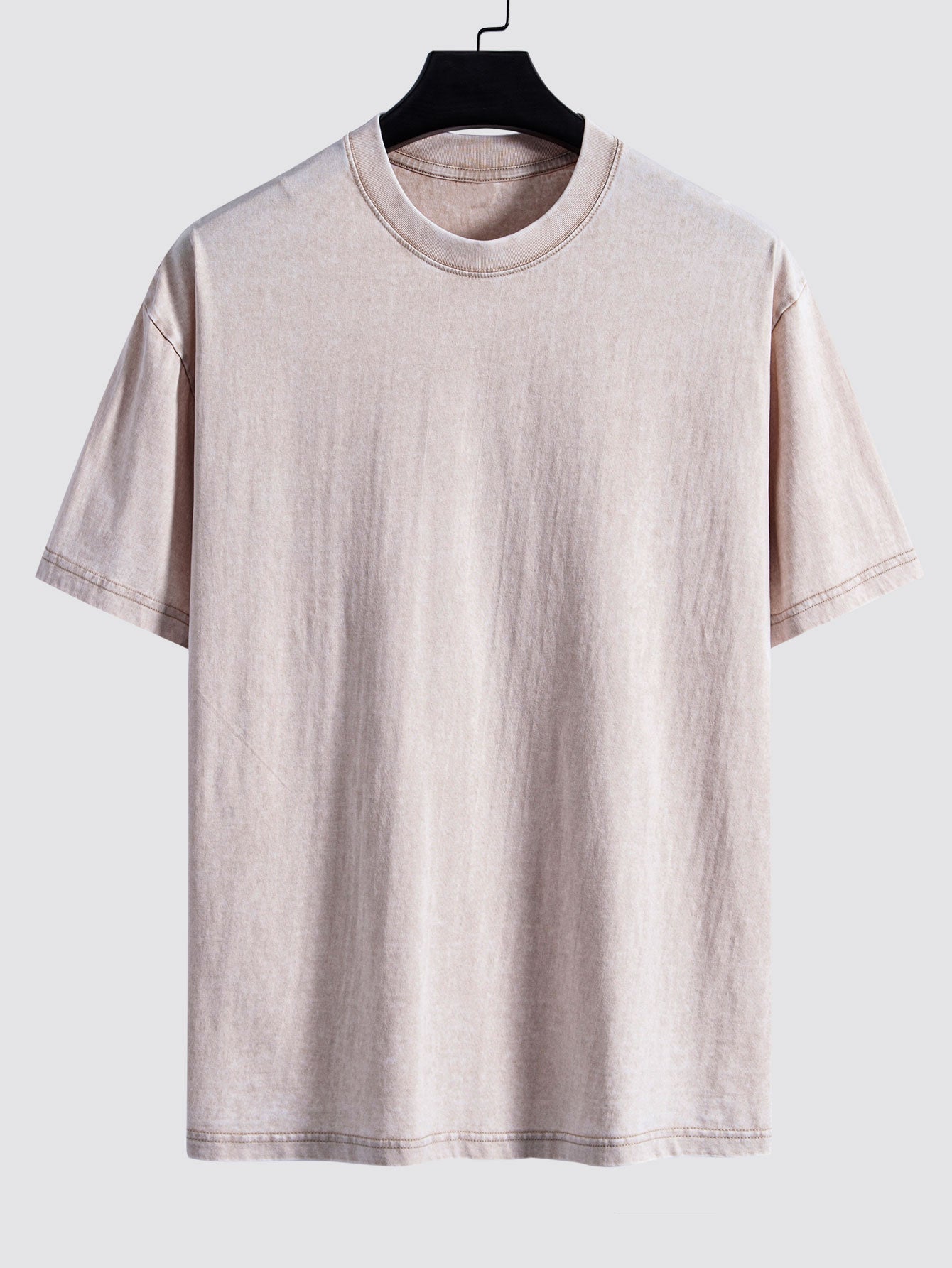 Oversized basis T-shirt in gewassen distress