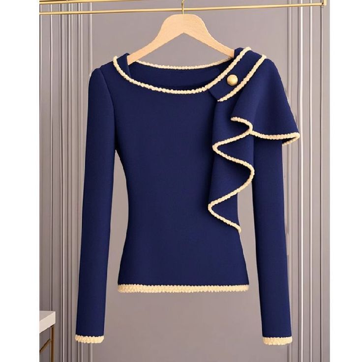 Thea® | Langarmpullover in Frisch Blauw