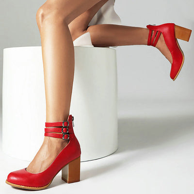 Elisa™| Gladde Sandalen met Dikke Zool