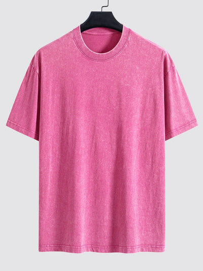 Oversized basis T-shirt in gewassen distress