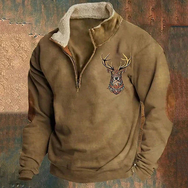 Jonas® | Pullover met hertdetail