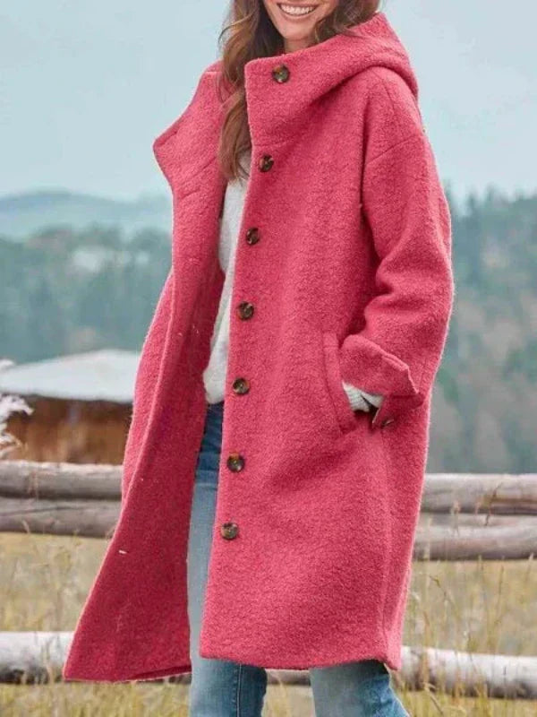Theresa® | comfortabele winterjas met knopen