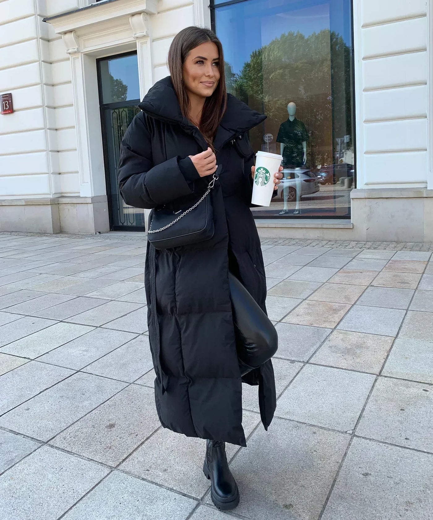 Bianca® | Lange winterjas met riem