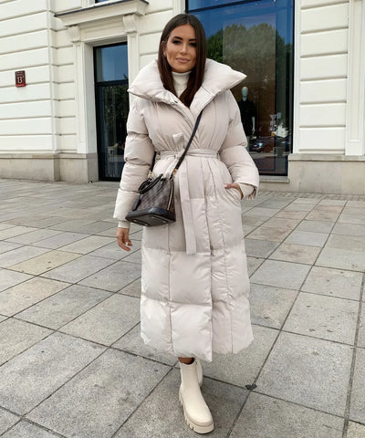Bianca® | Lange winterjas met riem