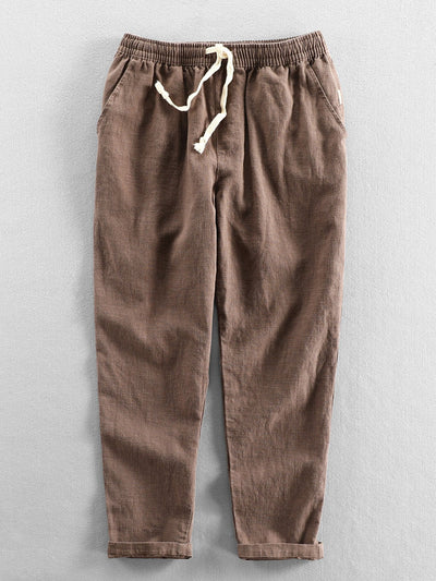 Katoenen cropped broek