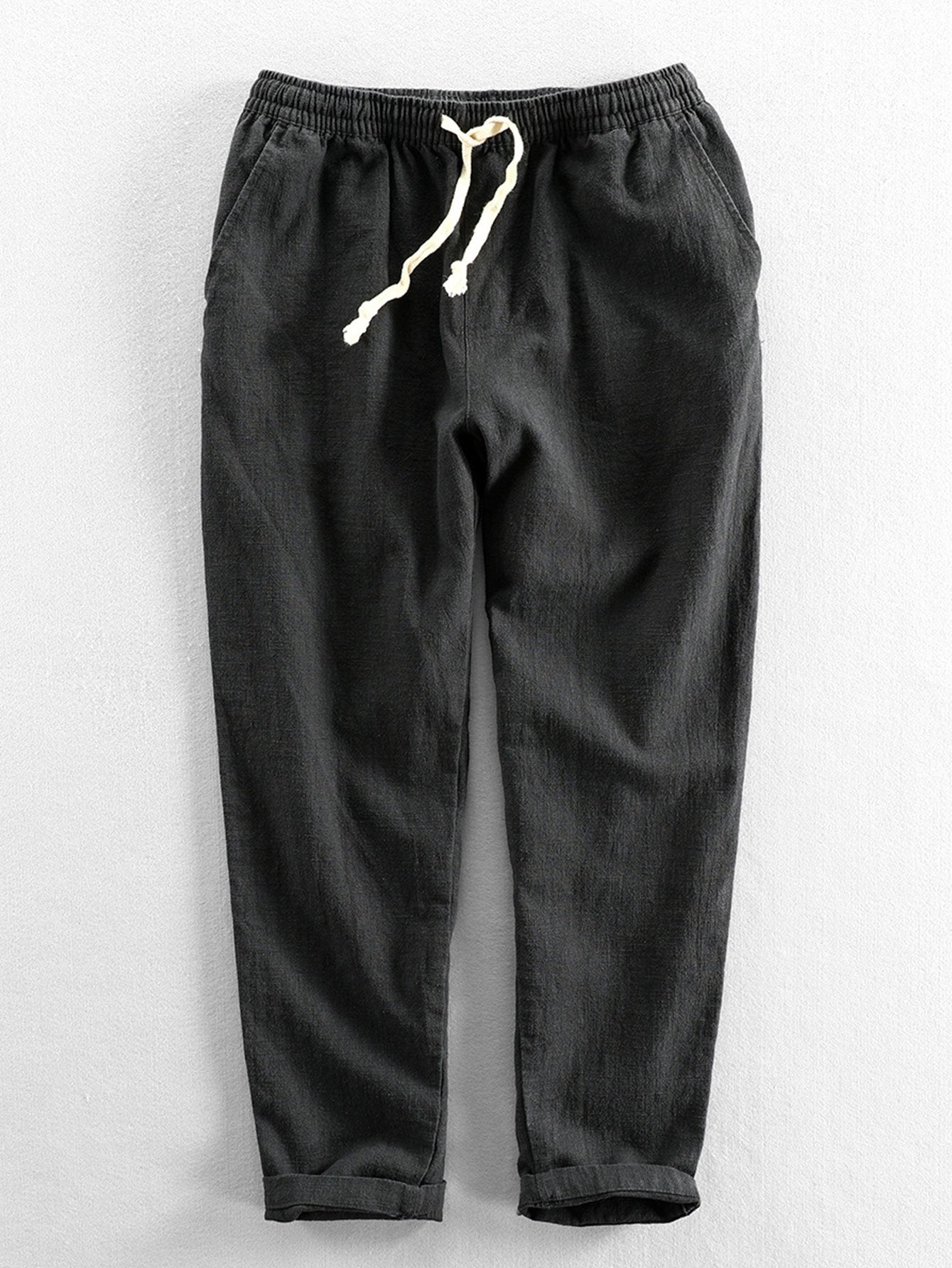 Katoenen cropped broek
