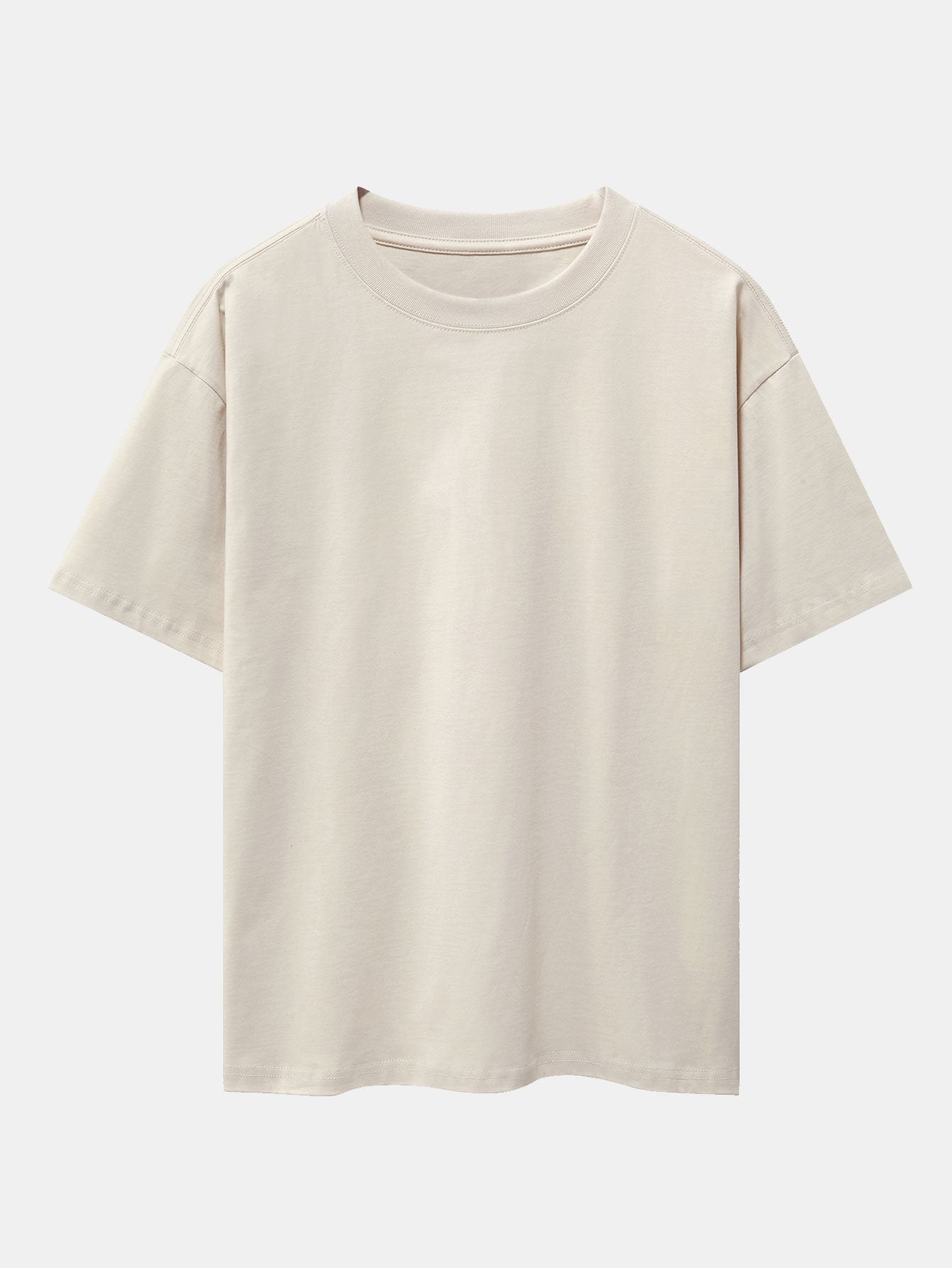 Oversized basis T-shirt van zware kwaliteit