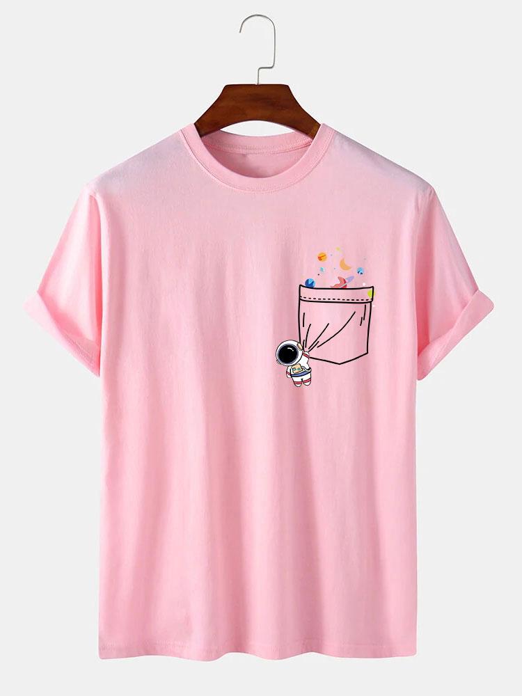 Astronauten T-shirt met zakdruk