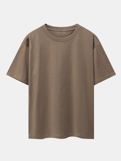Oversized basis T-shirt van zware kwaliteit
