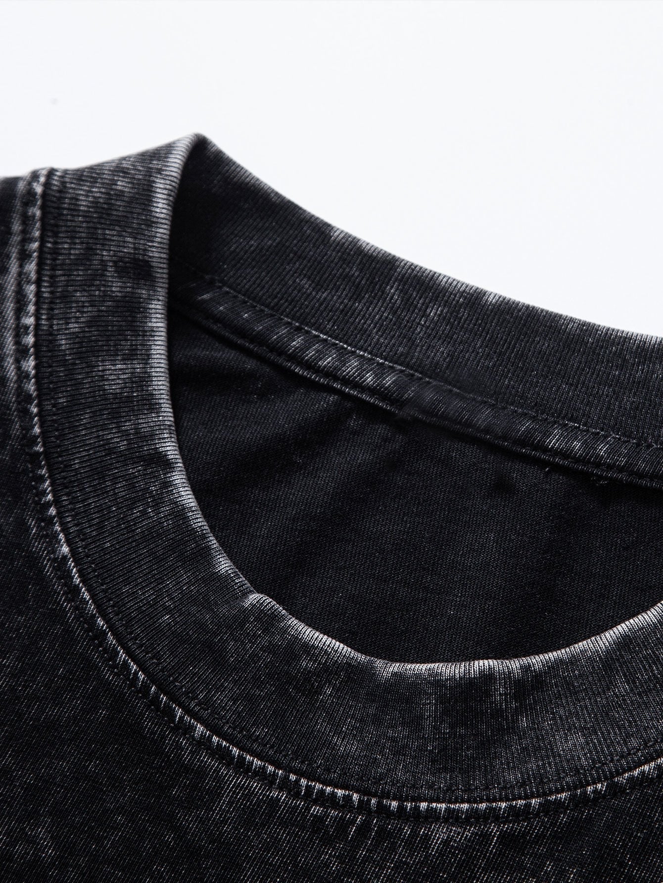 Oversized basis T-shirt in gewassen distress