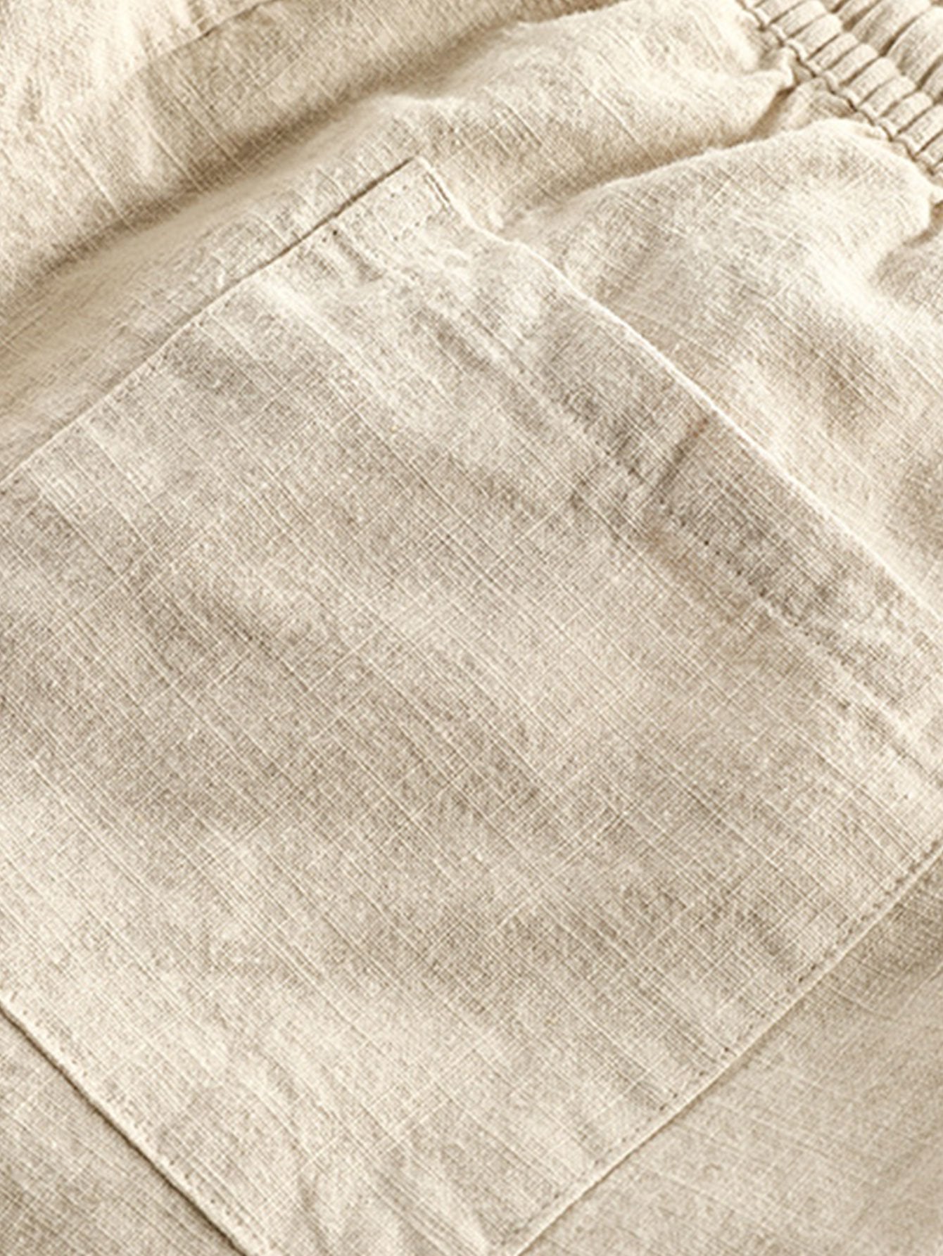 Katoenen cropped broek
