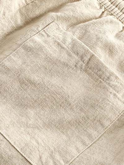 Katoenen cropped broek
